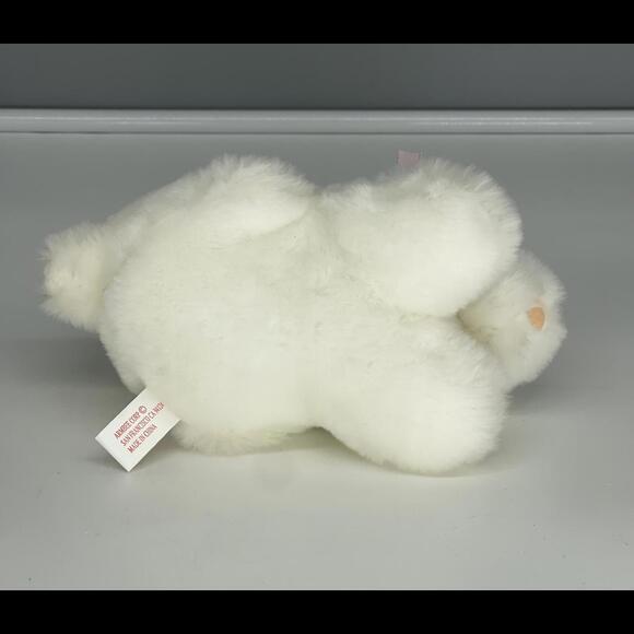 Vintage Armbee White Bunny Rabbit with Pink Ribbon around Neck and Pink Nose* - Picture 4 of 6